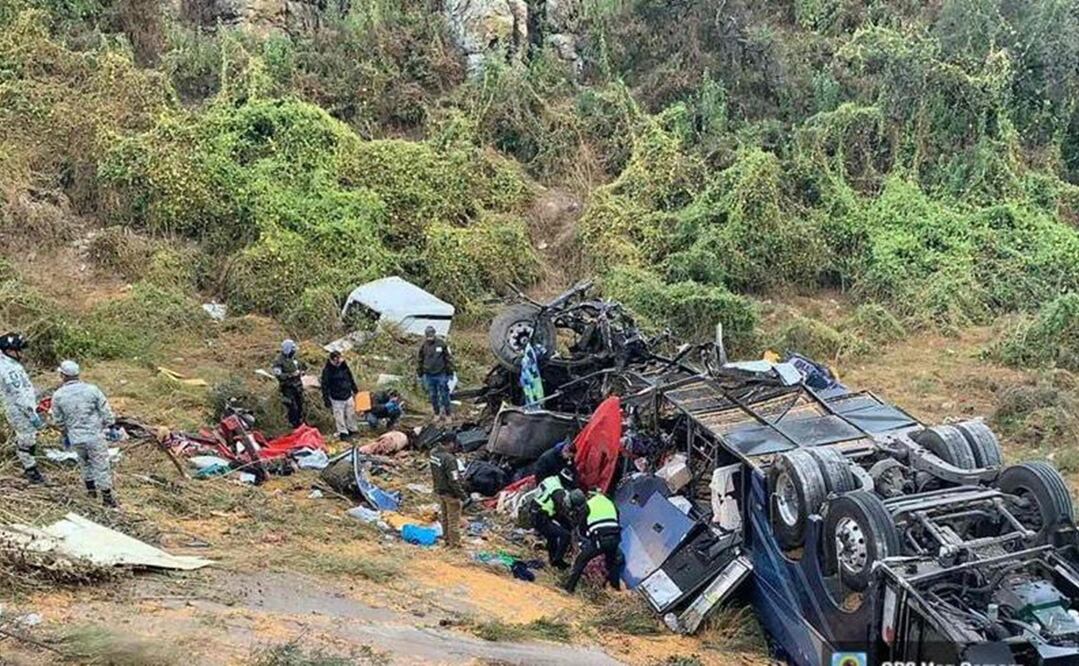 Accidente de autobús en Zacatecas dejó al menos 19 muertos. Foto: Especial