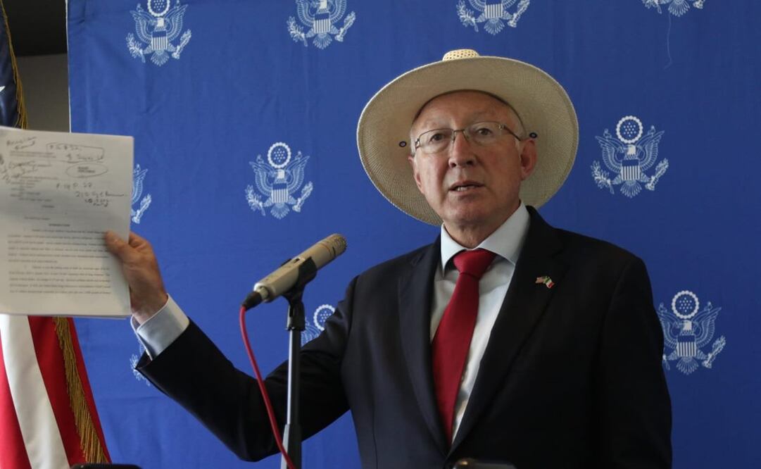 Embajador de Estados Unidos en México, Ken Salazar en conferencia de prensa. Foto: Carlos Mejía/EL UNIVERSAL