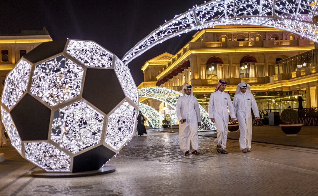 Las calles de Katara ambientadas por la Copa del Mundo / Foto: EFE