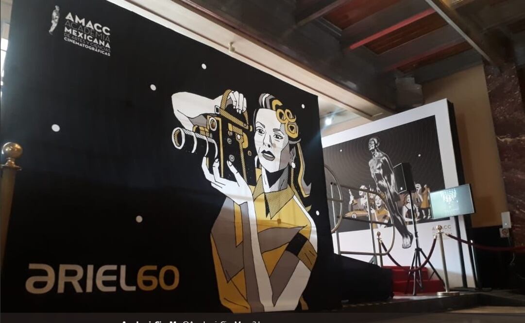 La entrega 60 del Ariel se realiza en el Palacio de Bellas Artes Foto: Twitter