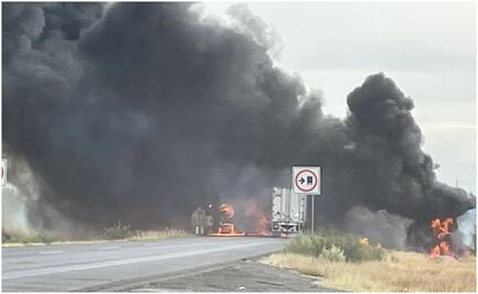 Incendio de tractocamión con combustible provoca cierre de Carretera Federal México 15; la vía ya fue reabierta