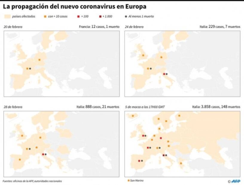 España difunde guía para prevenir contagios de coronavirus en el trabajo