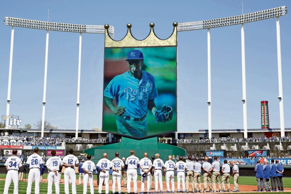 El lanzador dominicano Yordano Ventura fue recordado por Kansas City (JAMIE SQUIRE. AFP)