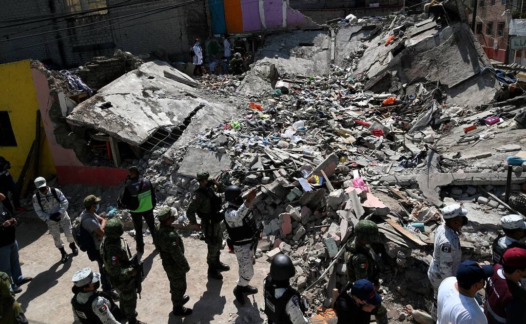 Detalle de la explosión en la colonia Pensil de la ciudad de México