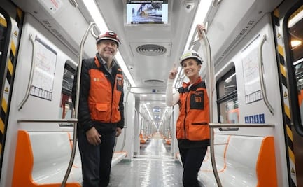 Sheinbaum supervisa encendido del nuevo tren de la Línea 1 del Metro