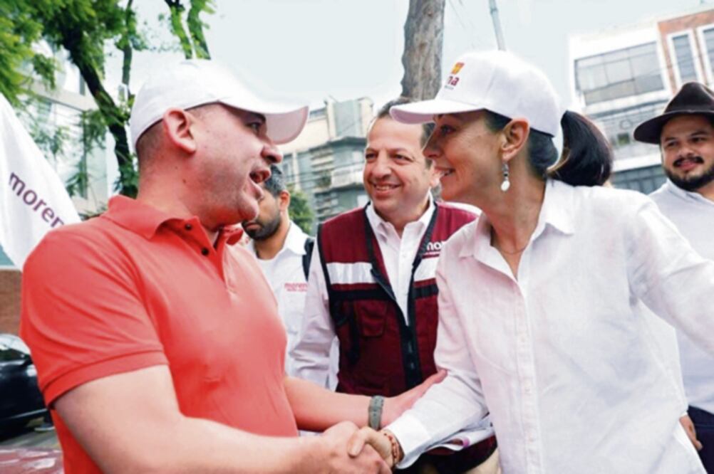 La candidata de Juntos Haremos Historia recorrió colonias de la delegación Benito Juárez, bastión panista de la Ciudad de México. Foto: CORTESÍA