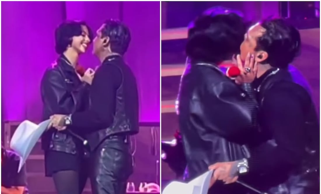 Christian Nodal se derrite por Ángela Aguilar durante concierto en California