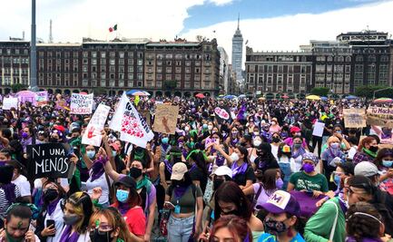 Indignación: los momentos de la marcha de mujeres del 8M