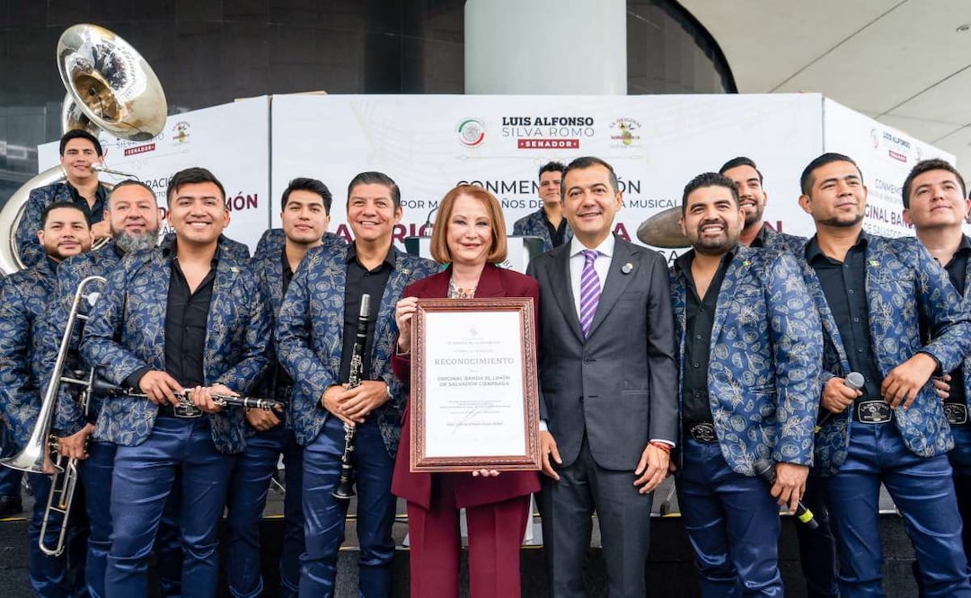 Senado de la República conmemora 60 años de la Original Banda el Limón, de Salvador Lizárraga este miércoles 10 de junio de 2026. Foto: Especial