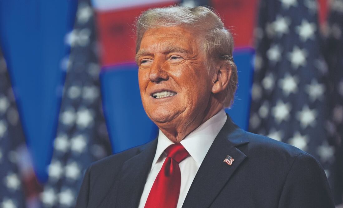 Donald Trump, ganador de la elecciones presidenciales 2024. FOTO: EVAN VUCCI. AP