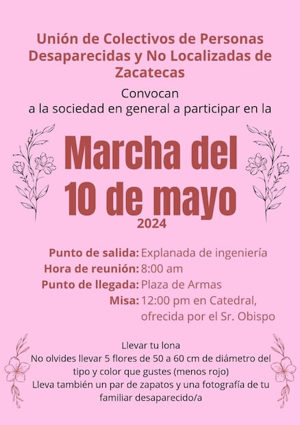 Marcha en Zacatecas
