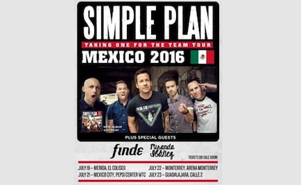 Simple Plan announces concerts in Mexico