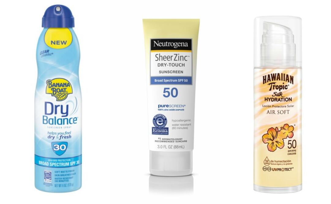 Foto: Cortesía Banana Boat/ Neutrogena/ Hawaiian Tropic