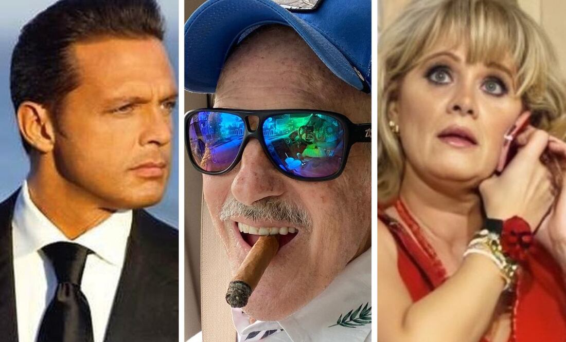 Erika Buenfil, Andrés García y Luis Miguel. Foto: producción El Universal