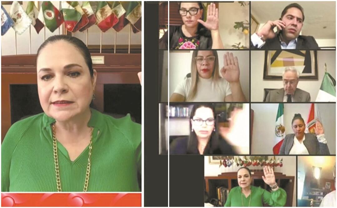 La sesión de comisiones del Senado de la República se llevó a cabo de manera virtual. Foto: ESPECIAL