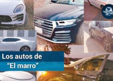 Muestra Loret el Porsche, BMW y hasta ambulancias de “El Marro”
