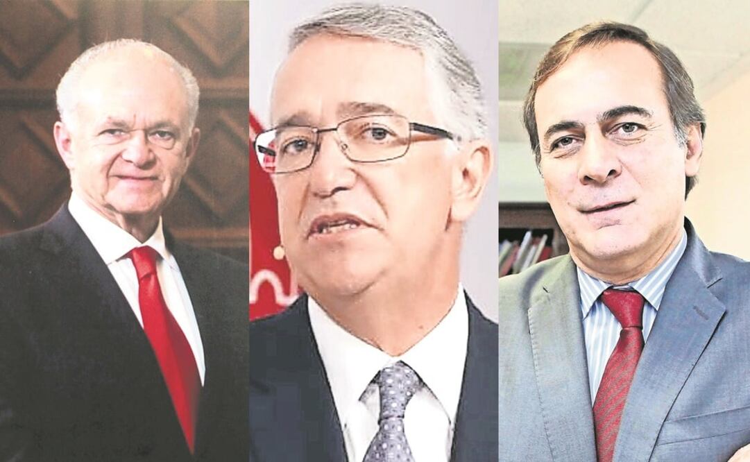 ALFREDO HARP HELÚ, RICARDO SALINAS PLIEGO, JUAN PABLO CASTAÑÓN. (Archivo. EL UNIVERSAL)