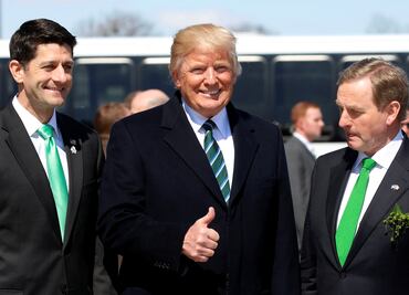 Premier irlandés recuerda a Trump que San Patricio era "un inmigrante"