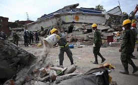 Colombia remueve escombros, tras terremoto; esperanzas de hallar sobrevivientes, al mínimo