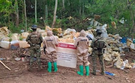 Inhabilitan narcolaboratorio en Sinaloa; aseguran 750 kilos de metanfetamina