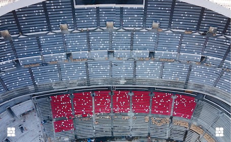 El Estadio Azteca presenta nuevos colores y cambios importantes rumbo a su reapertura