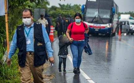 En mega operativo, INM detiene a 312 migrantes en Sonora  