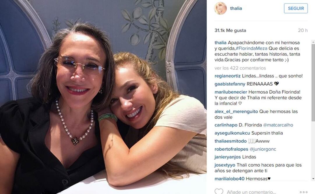 La imagen publicada por la cantante recibió cientos de elogios de sus fans. FOTO: Instagram/thalia
