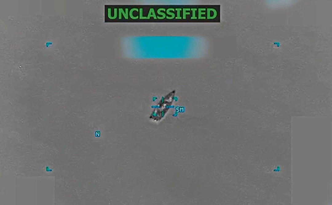 Un ataque del Ejército estadounidense a una lancha en el Caribe. Foto: EFE