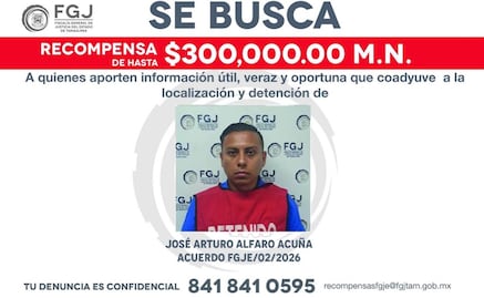 Fiscalía de Tamaulipas ofrece recompensa de 300 mil pesos por expolicía prófugo; escapó tras audiencia