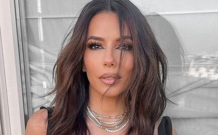 Eva Longoria luce sensual vestido nude y peinado que rejuvenece