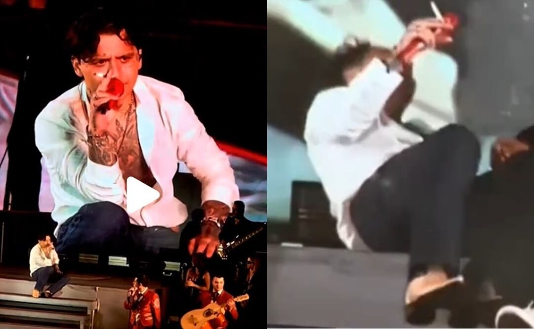 Christian Nodal se presentó en el Lienzo Charro Santa María, Lagos de Moreno. Fotos: Vía TikTok @Lilianafonseca.