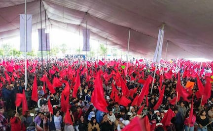 El pueblo organizado puede defender la patria: Aquiles Córdova; 10 mil antorchistas de Ocoyucan festejan 35 años 