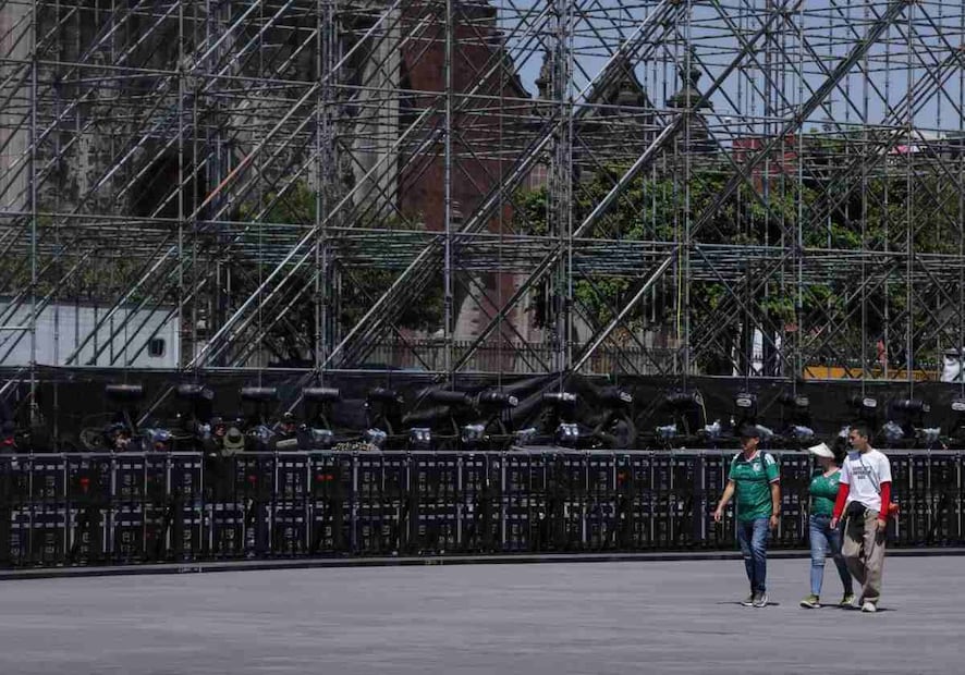 La pantalla más grande estará justo frente a la Catedral Metropolitana. Foto: Fernanda Rojas / EL UNIVERSAL