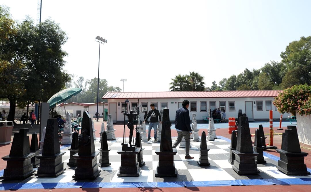 El Ajedrez Cervantino se encuentra resguardado en un Centro Cultural y Deportivo. Foto: Juan Carlos Reyes García / EL UNIVERSAL