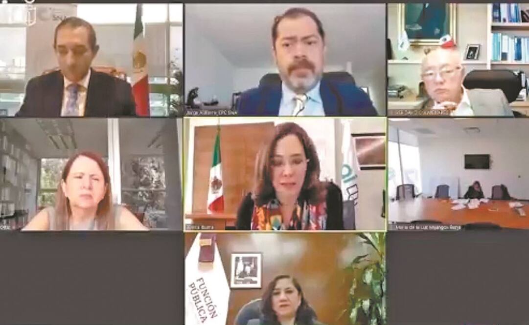 En la segunda sesión ordinaria del Comité Coordinador del Sistema Nacional Anticorrupción (SNA) se presentaron avances. Foto: Tomada de video 