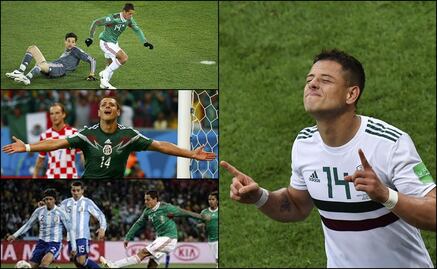 Los goles de Chicharito Hernández en Copas del Mundo
