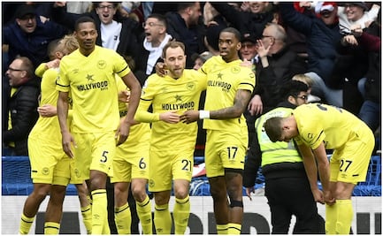 Brentford sorprende y golea al Chelsea; Eriksen anotó su primer gol