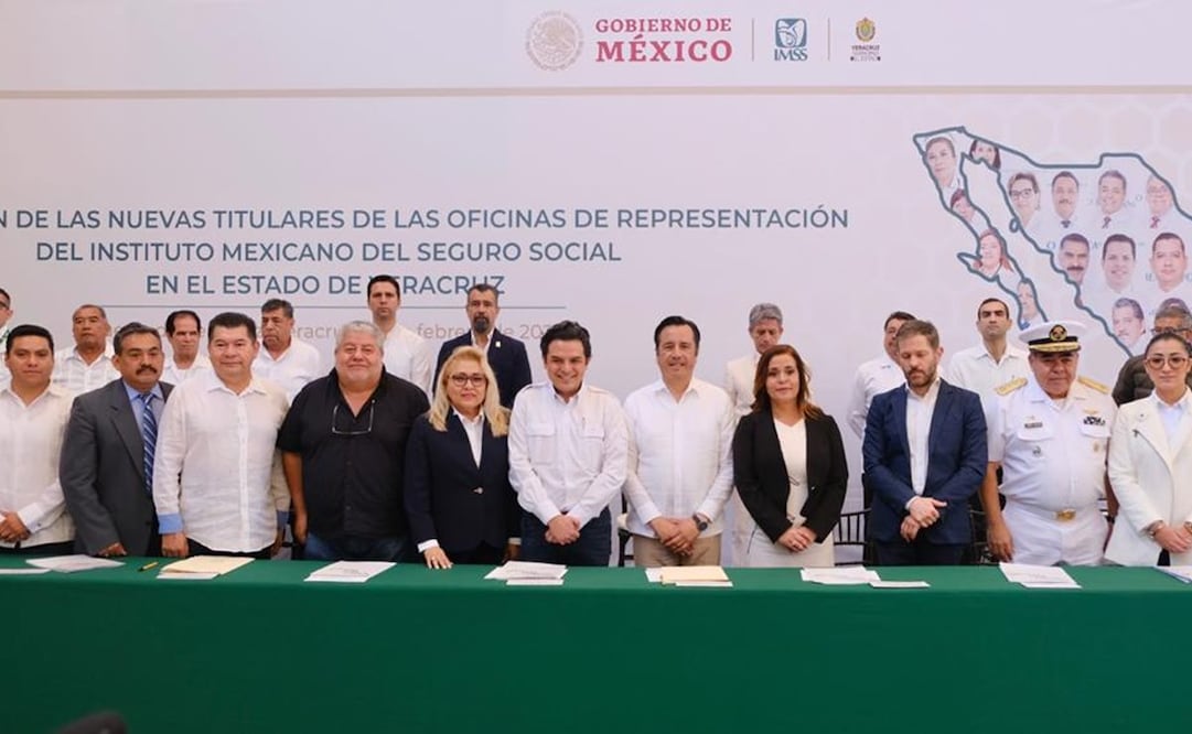 Toma de posesión de los primeros representantes estatales / Tomada de Twitter @Tu_IMSS