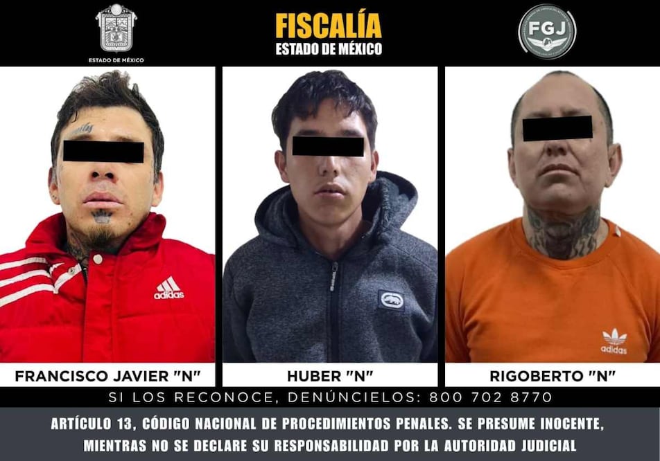 Vinculan a proceso a tres hombres por homicidio y abandono de cuerpo mutilado en Naucalpan. Foto: Especial