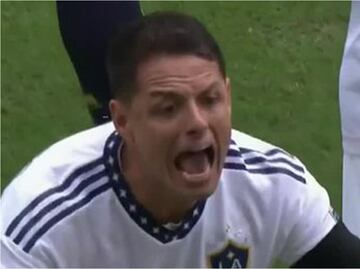 La furiosa reacción de Chicharito Hernández tras la anulación de su gol en la MLS