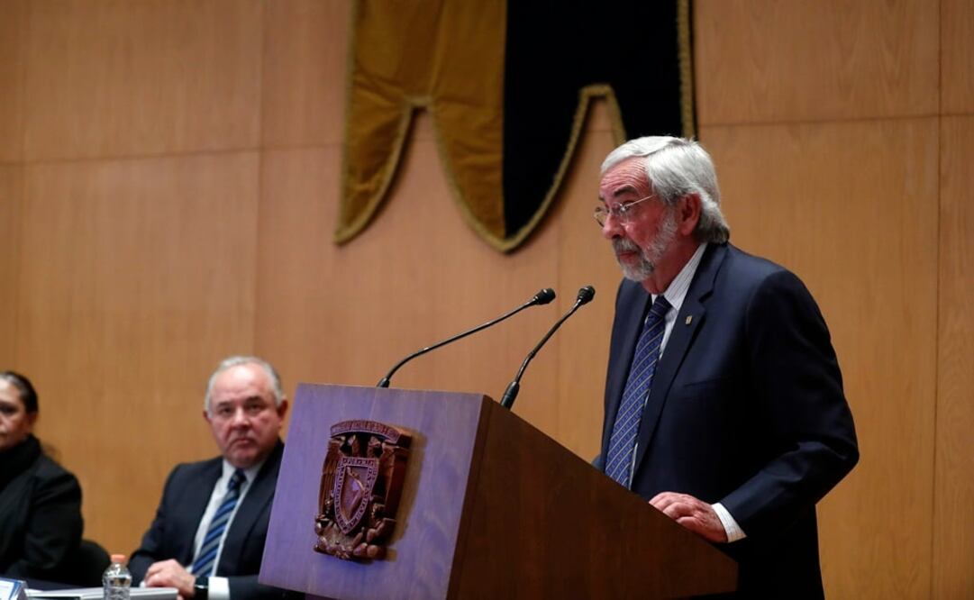 El rector encabezó el evento "Diálogo entre rectores: La educación hacia el futuro", organizado por la UNAM. (Foto: Luis Cortés / EL UNIVERSAL)