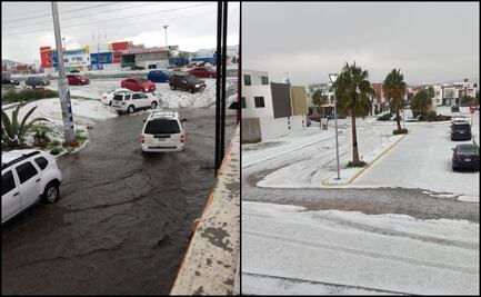 Lluvia y granizo pintan de blanco municipios de Hidalgo