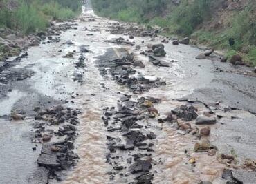 En alerta carretera en Sonora por daños de lluvias; tránsito entre Bavispe y Bacerac queda interrumpido