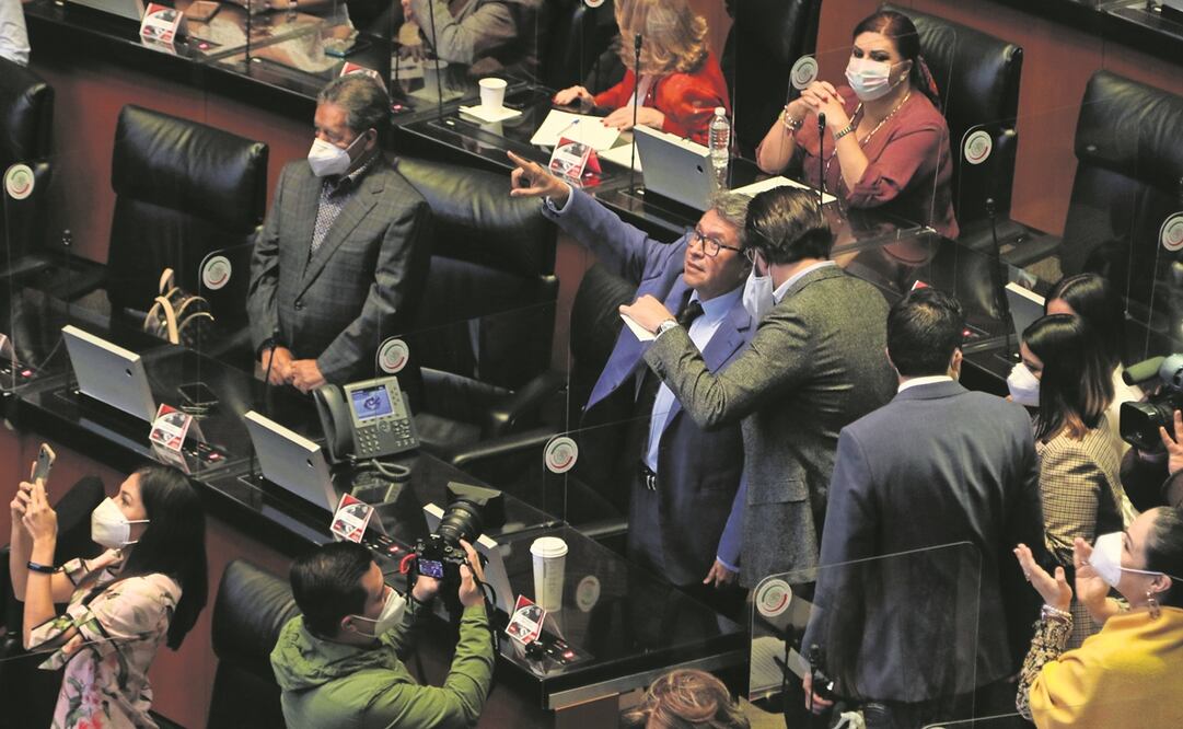 Senadores de Morena y aliados avalaron el decretazo, también conocido por la oposición en la Cámara Alta como La Ley Sheinbaum. Foto: Carlos Mejía. EL UNIVERSAL