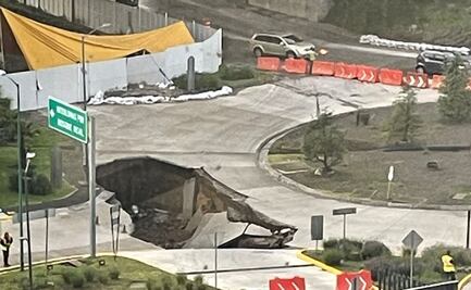 Se abre enorme socavón en Bosque Real de Huixquilucan y suspenden clases en Universidad Panamericana 