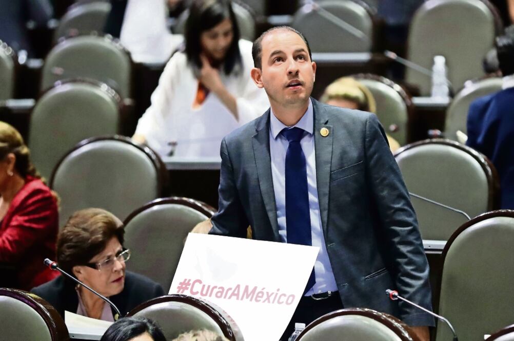 El coordinador de los diputados del PAN, Marko Cortés, afirmó que no se conformarán con el gobierno que no ha podido sacar adelante a México (ARCHIVO EL UNIVERSAL)