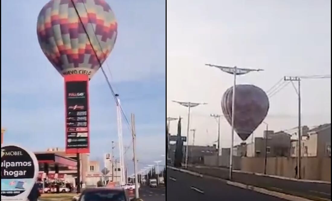 Globo aerostático en Tecamac. Foto: captura de pantalla
