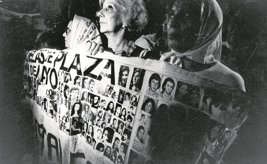 Por años, Estela Barnes participó en protestas en Argentina para denunciar la represión militar, el asesinato de sus hijos y la desaparición de sus nietos. Foto: Especial.