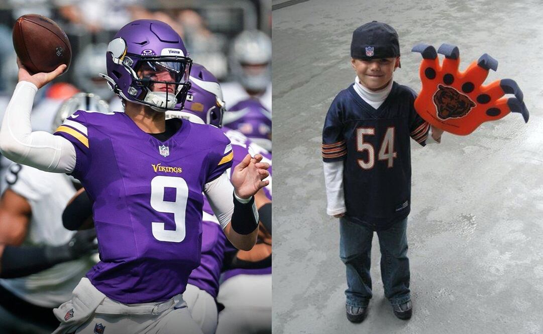 El quarterback de los Vikings creció siendo aficionado a los Bears, a quienes enfrenta esta noche | FOTO: Especial