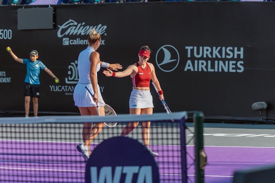Finalistas de dobles en el WTA 500 de Mérida / Foto: Cortesía Mérida WTA 500